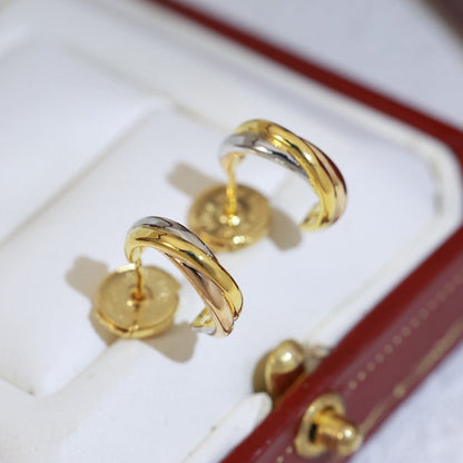 [Kaelin Vow]TRINITY ON DIAMOND MINI EARRINGS
