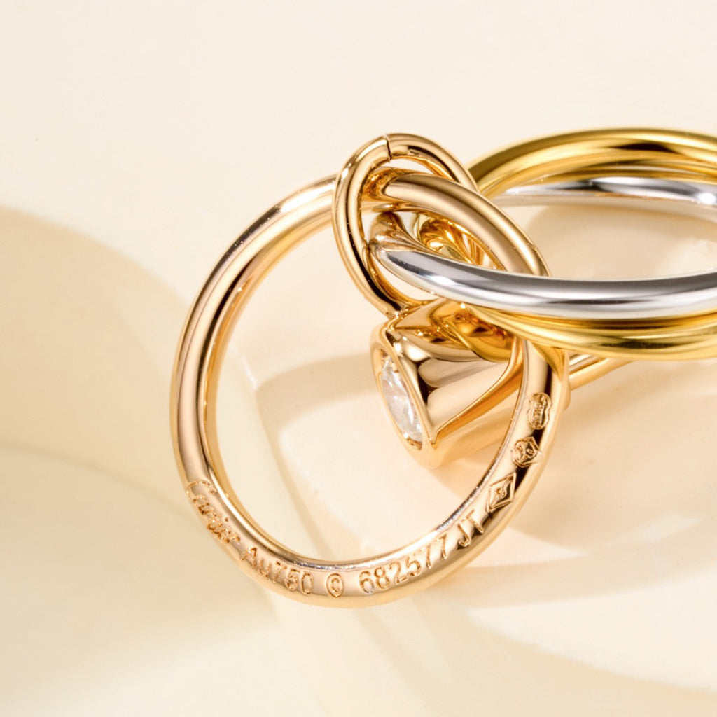 [Kaelin Vow]TRINITY ON DIAMOND  EARRINGS