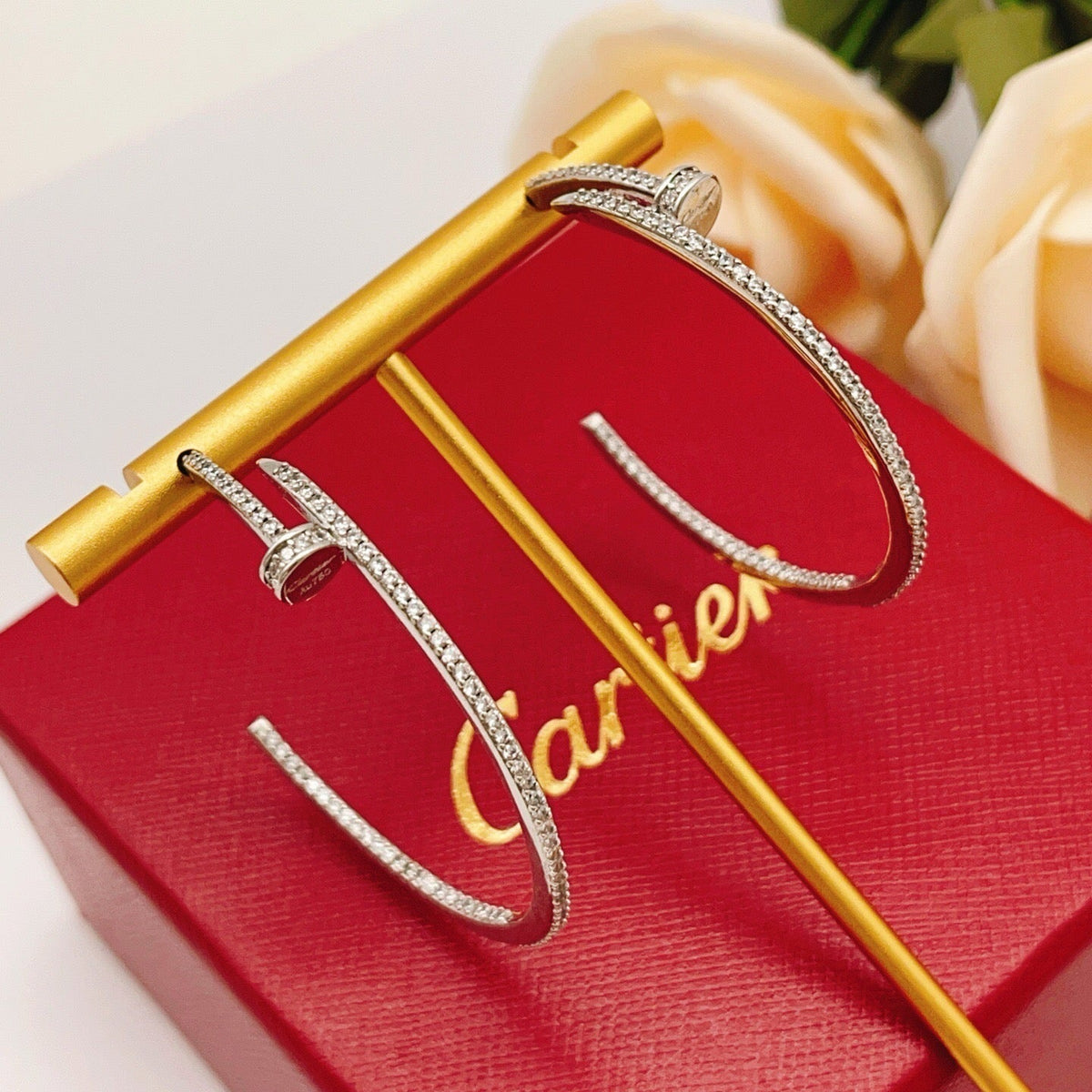 [Kaelin Vow]JUSTE FULL DIAMOND LARGE EARRINGS