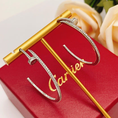 [Kaelin Vow]JUSTE FULL DIAMOND LARGE EARRINGS