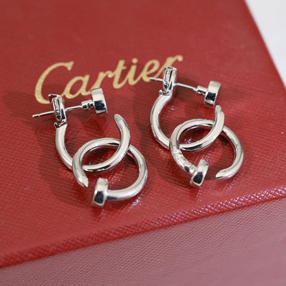 [Kaelin Vow]JUSTE NO DIAMOND DOUBLE EARRINGS