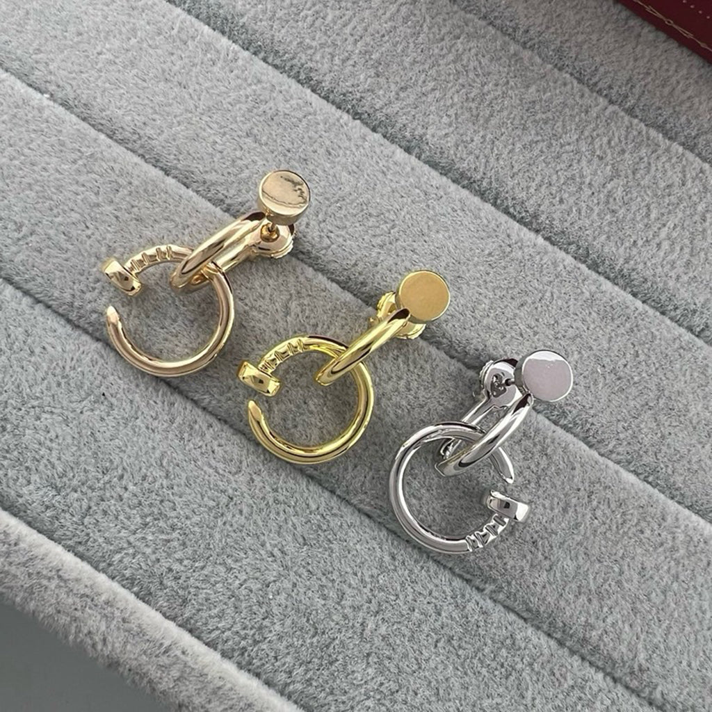 [Kaelin Vow]JUSTE NO DIAMOND DOUBLE EARRINGS