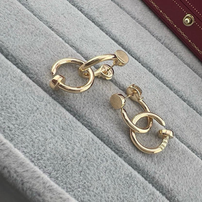 [Kaelin Vow]JUSTE NO DIAMOND DOUBLE EARRINGS