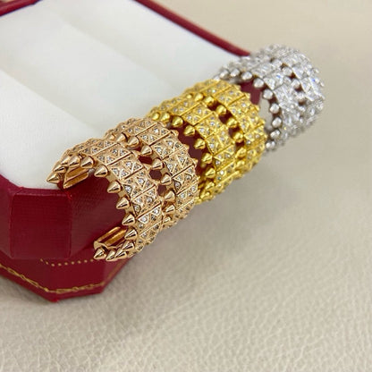 [Kaelin Vow]CLASH 9.2MM FULL DIAMOND DOUBLE ROW EARRINGS