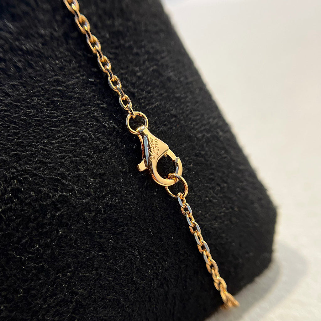 [Kaelin Vow]LOVE DOUBLE RING HALF DIAMOND NECKLACE