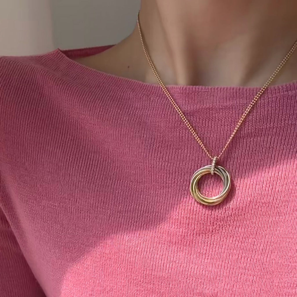 [Kaelin Vow]TRINITY MEDIUM  DIAMONDS NECKLACE