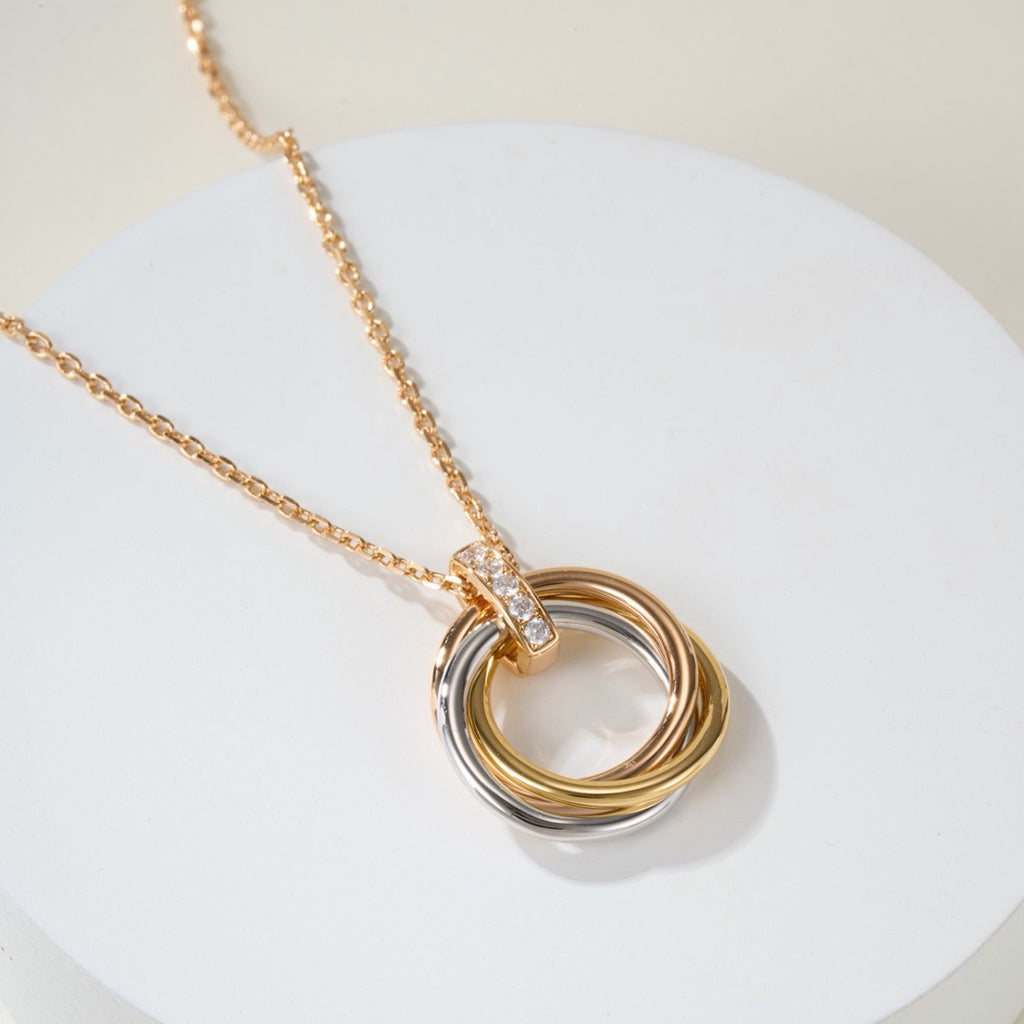 [Kaelin Vow]TRINITY MEDIUM  DIAMONDS NECKLACE