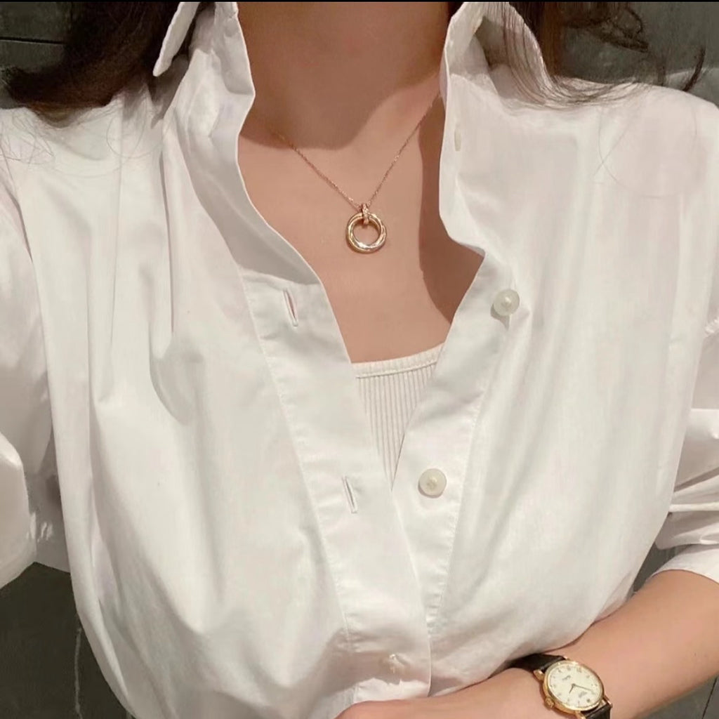 [Kaelin Vow]TRINITY MEDIUM  DIAMONDS NECKLACE