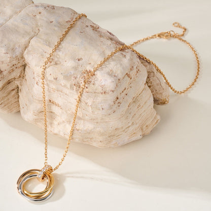 [Kaelin Vow]TRINITY MEDIUM  DIAMONDS NECKLACE