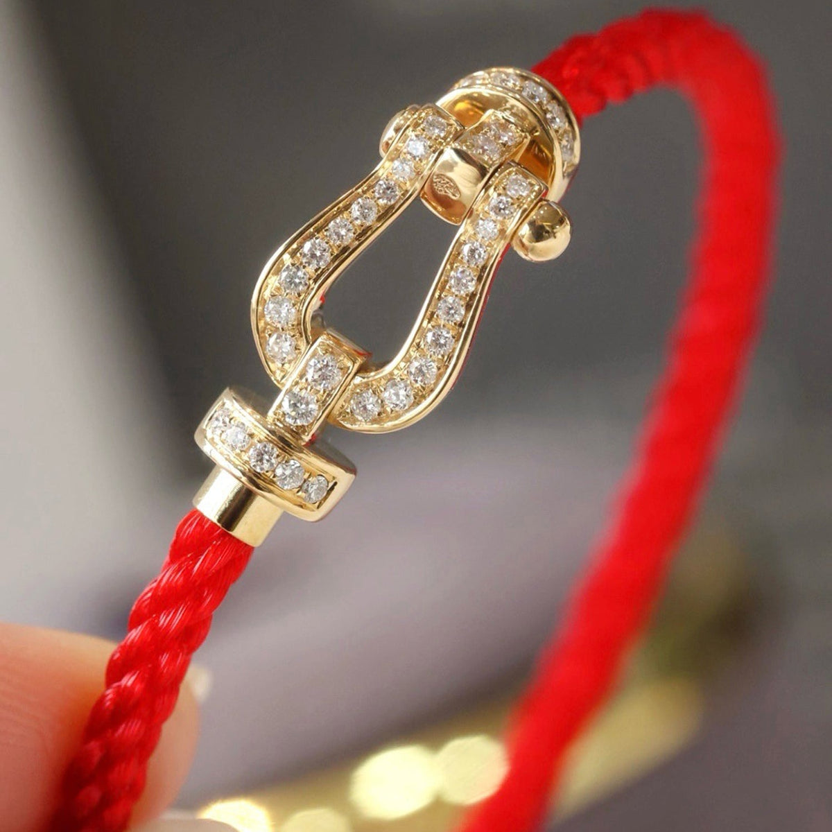 [Kaelin Vow]FORCE LARGE HORSESHOE FULL DIAMOND BRACELET GOLD