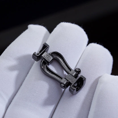 [Kaelin Vow]FORCE LARGE SERIES HORSESHOE BLACK SAMURAI BRACELET