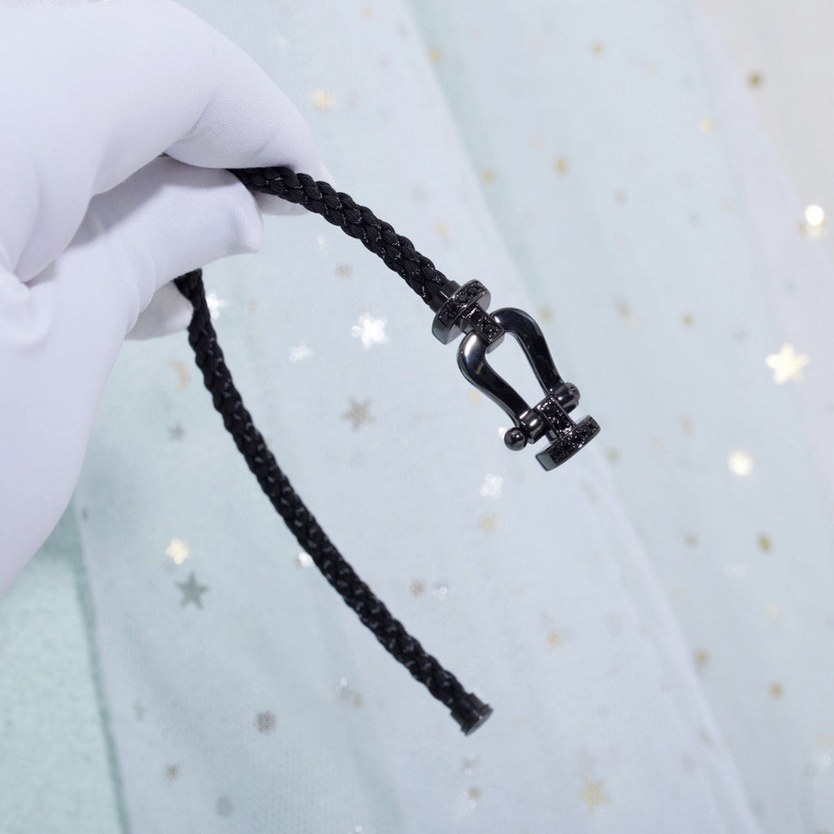 [Kaelin Vow]FORCE LARGE SERIES HORSESHOE BLACK SAMURAI BRACELET