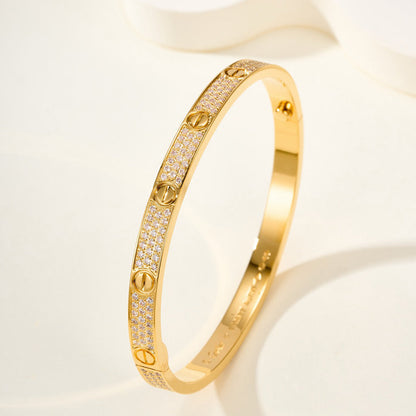 [Kaelin Vow] LOVE-ARMBAND 4,8 MM DIAMANTBESETZT