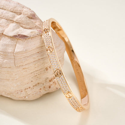 [Kaelin Vow] LOVE-ARMBAND 4,8 MM DIAMANTBESETZT