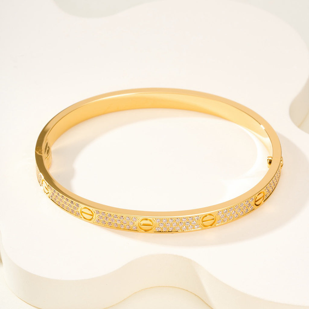 [Kaelin Vow] LOVE-ARMBAND 4,8 MM DIAMANTBESETZT