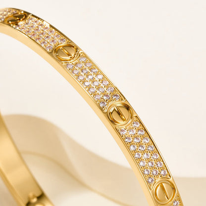 [Kaelin Vow] LOVE-ARMBAND 4,8 MM DIAMANTBESETZT