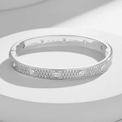 [Kaelin Vow] LIEBESARMBAND 6,1 MM DIAMANTBESETZT 10 GROSSE DIAMANTEN