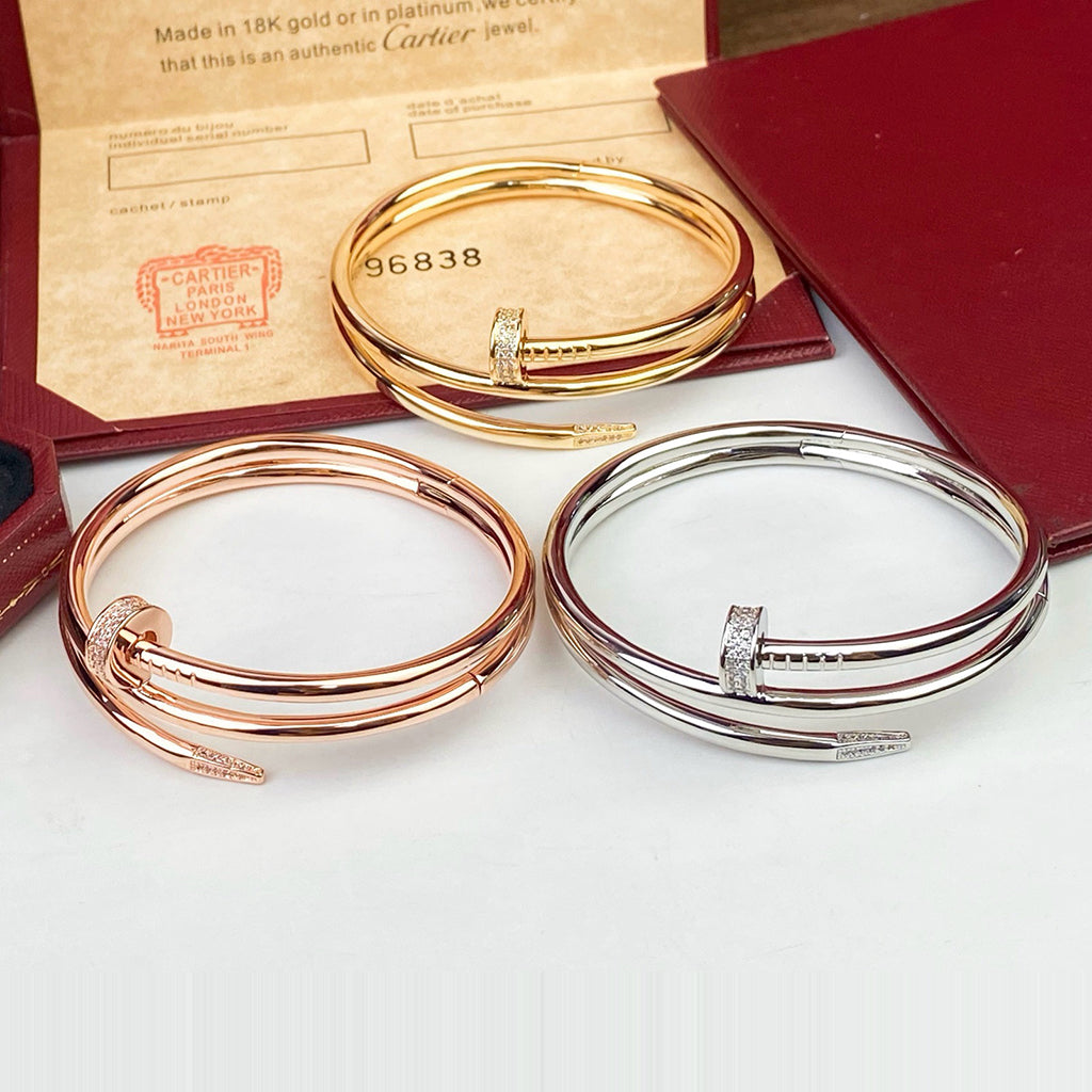 [Kaelin Vow]JUSTE ARMBAND 3,5 MM DOPPELREIHE DIAMANT