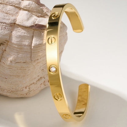 [Kaelin Vow] LOVE-ARMBAND 6,1 MM 1 DIAMANT OFFENER REIF