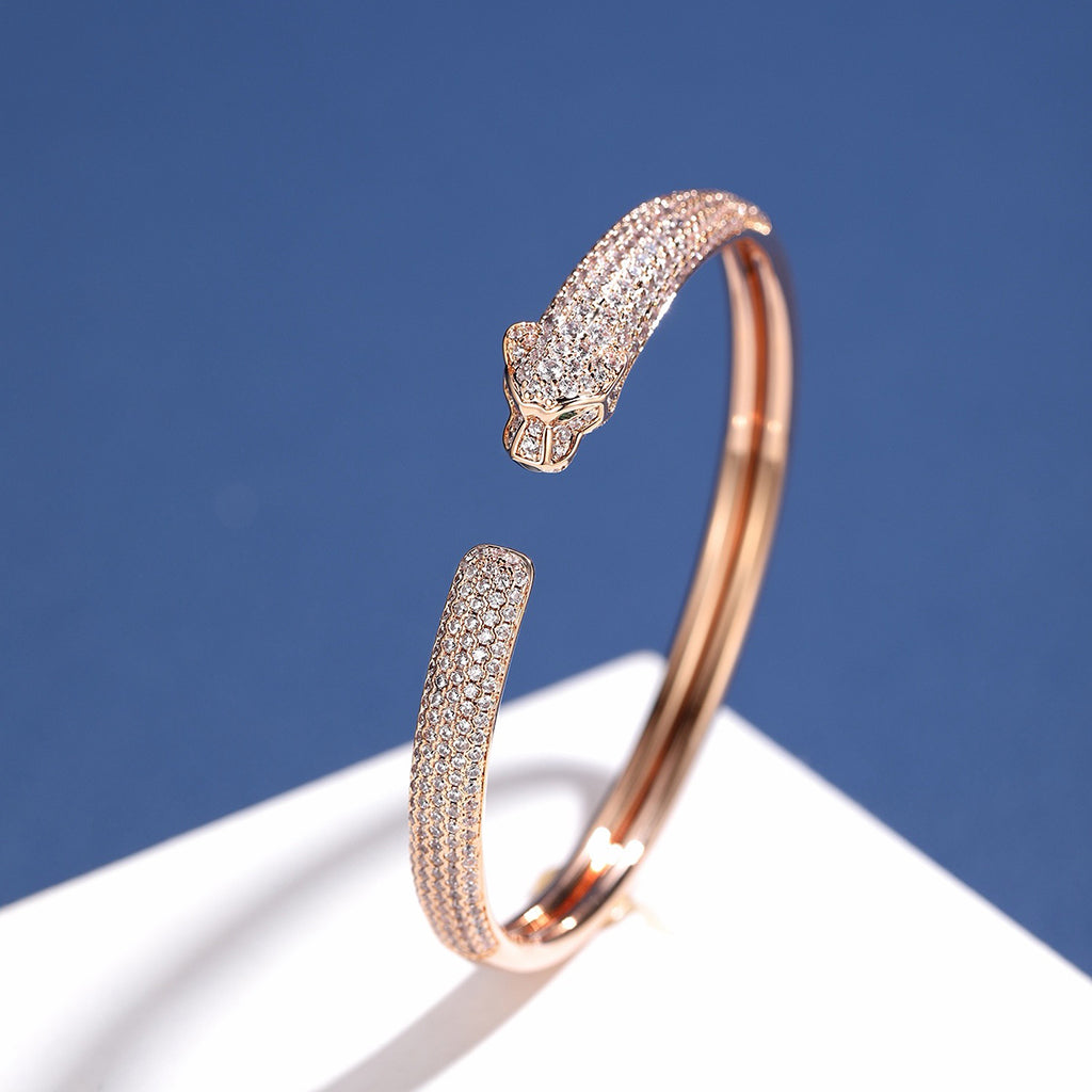 [Kaelin Vow]PANTHERE FULL DIAMOND OPEN BRACELET