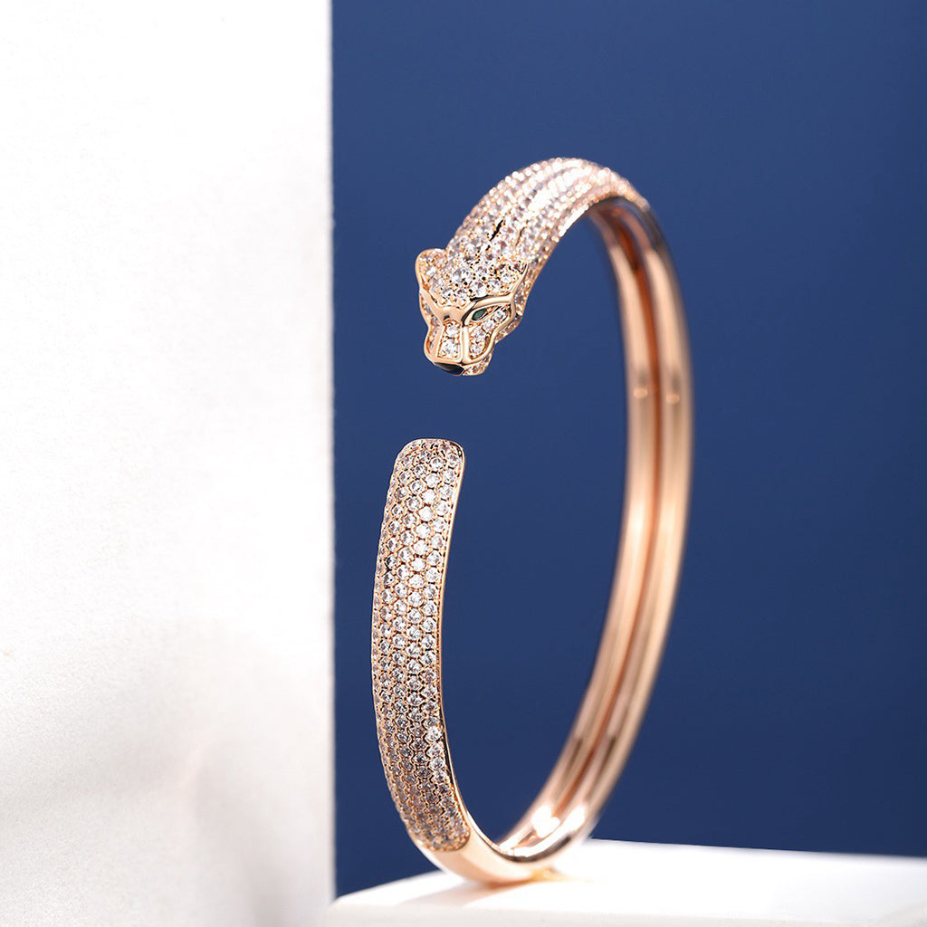 [Kaelin Vow]PANTHERE FULL DIAMOND OPEN BRACELET