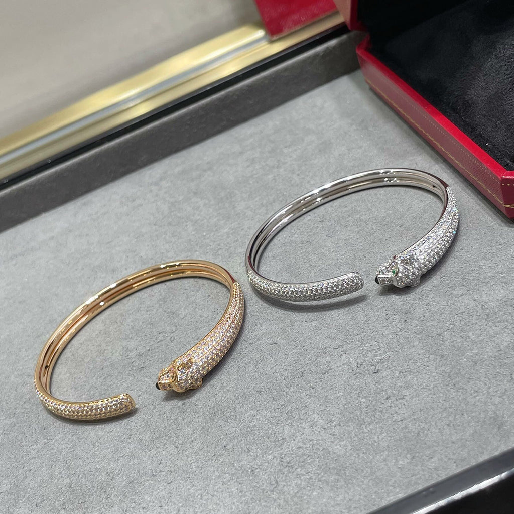 [Kaelin Vow]PANTHERE FULL DIAMOND OPEN BRACELET