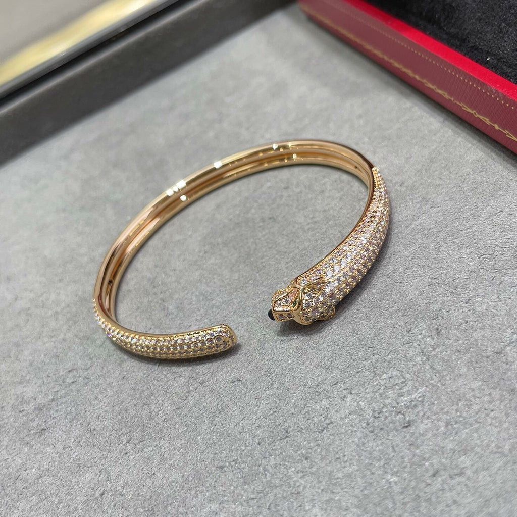 [Kaelin Vow]PANTHERE FULL DIAMOND OPEN BRACELET