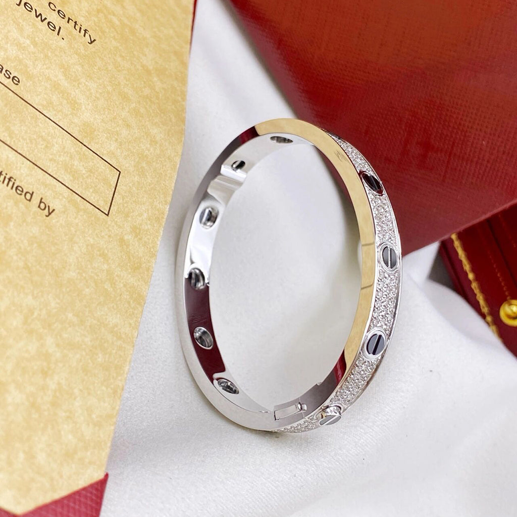 [Kaelin Vow]LOVE BRACELET 6.1MM DIAMOND-PAVED CERAMIC