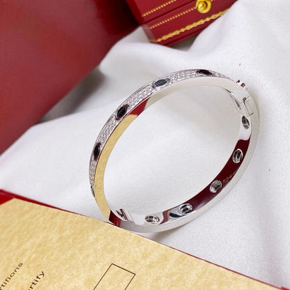 [Kaelin Vow]LOVE BRACELET 6.1MM DIAMOND-PAVED CERAMIC