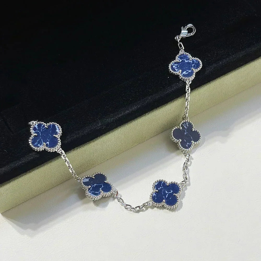 [Kaelin Vow]CLOVER 5 MOTIF PIETERSITE BRACELET COLLECTION