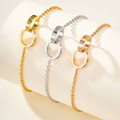 [Kaelin Vow]LOVE BRACELET DOUBLE RING