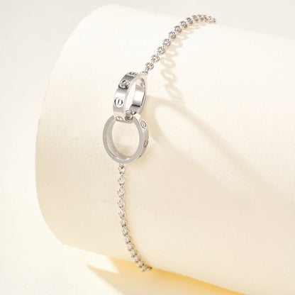 [Kaelin Vow]LOVE BRACELET DOUBLE RING