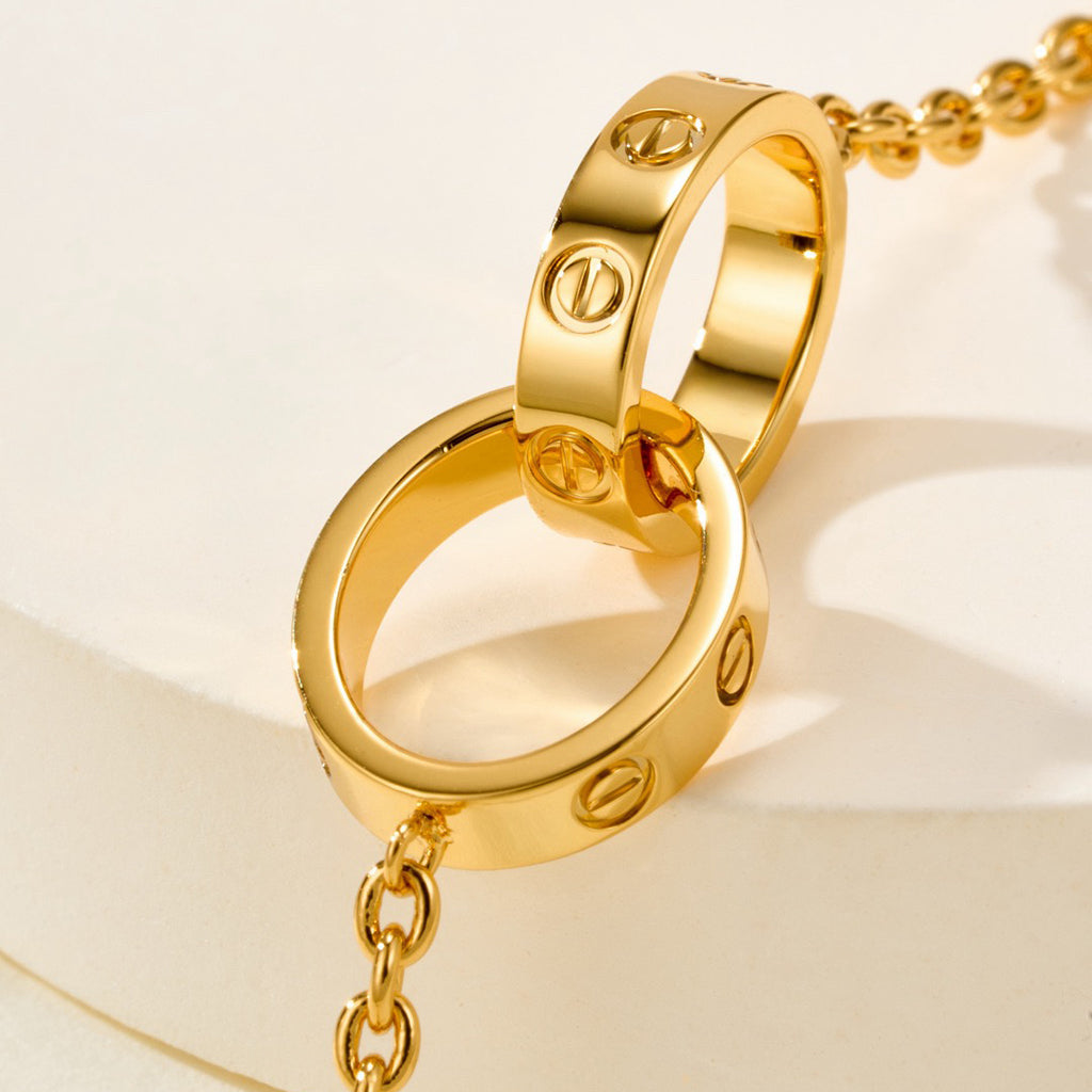 [Kaelin Vow]LOVE BRACELET DOUBLE RING