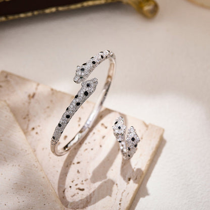 [Kaelin Vow]PANTHERE DOUBLE HEADED FULL DIAMOND  RING