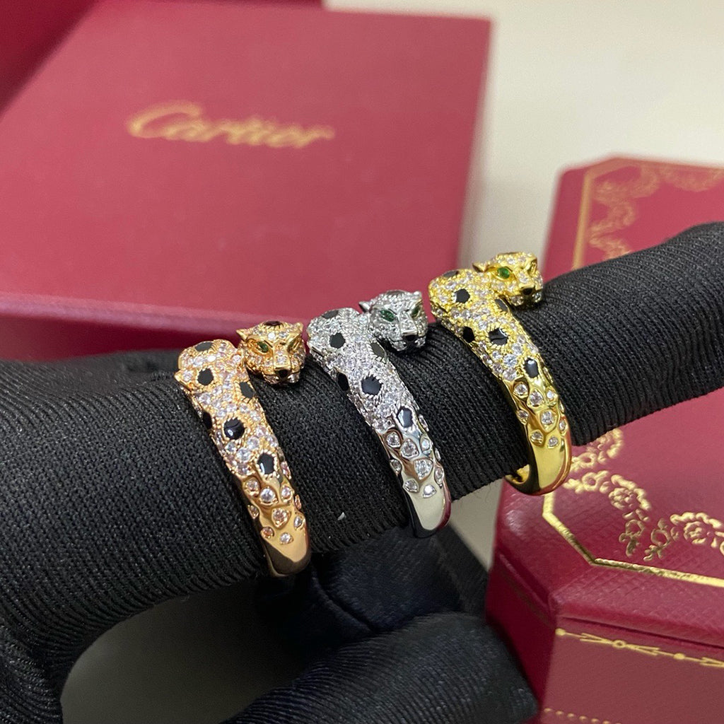 [Kaelin Vow]PANTHERE DOUBLE HEADED FULL DIAMOND  RING