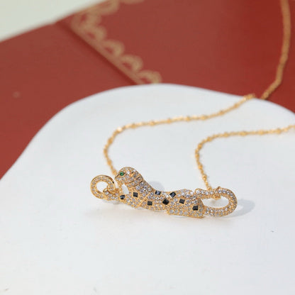 [Kaelin Vow]PANTHERE PAVED DIAMOND NECKLACE