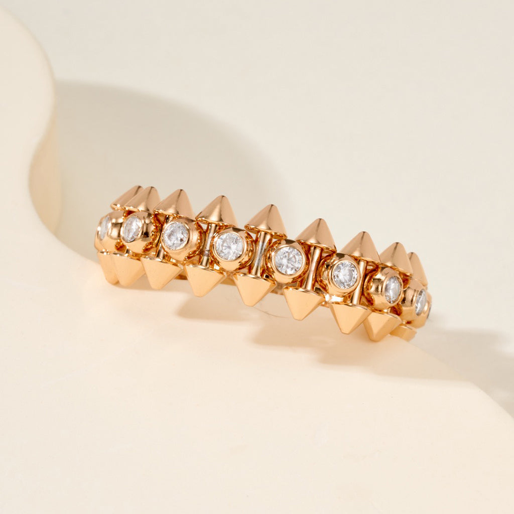 [Kaelin Vow]CLASH 6.8MM DIAMOND MEDIUM RING