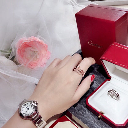 [Kaelin Vow]JUSTE RING 4.8MM HALF DIAMOND