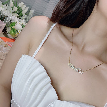 [Kaelin Vow]PANTHERE PAVED DIAMOND NECKLACE