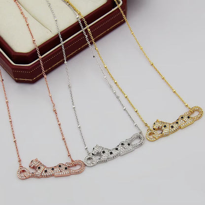 [Kaelin Vow]PANTHERE PAVED DIAMOND NECKLACE