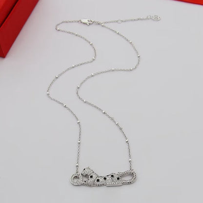 [Kaelin Vow]PANTHERE PAVED DIAMOND NECKLACE