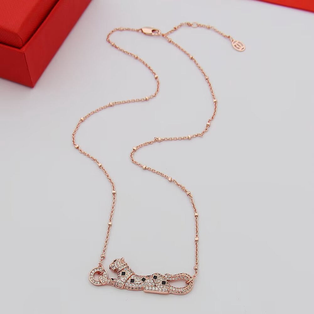 [Kaelin Vow]PANTHERE PAVED DIAMOND NECKLACE