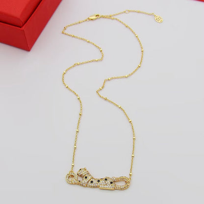 [Kaelin Vow]PANTHERE PAVED DIAMOND NECKLACE