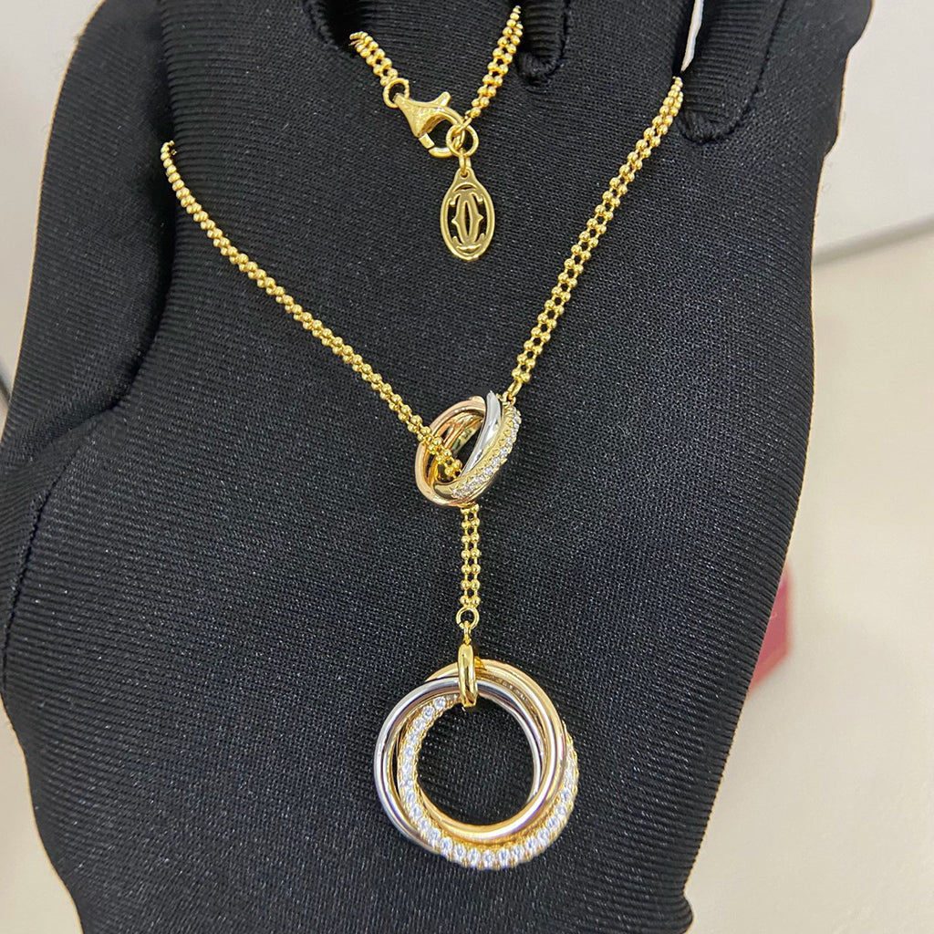 [Kaelin Vow]TRINITY DIAMONDS NECKLACE