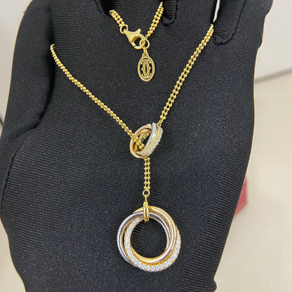 [Kaelin Vow]TRINITY DIAMONDS NECKLACE