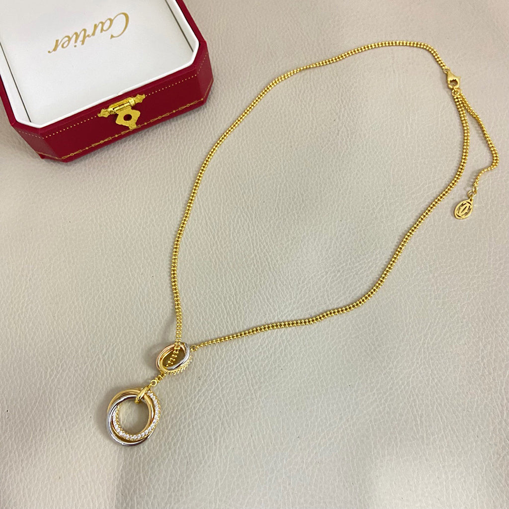 [Kaelin Vow]TRINITY DIAMONDS NECKLACE