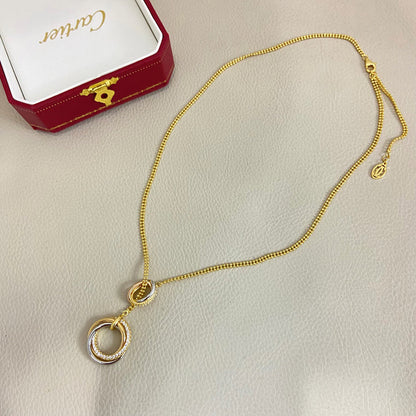 [Kaelin Vow]TRINITY DIAMONDS NECKLACE