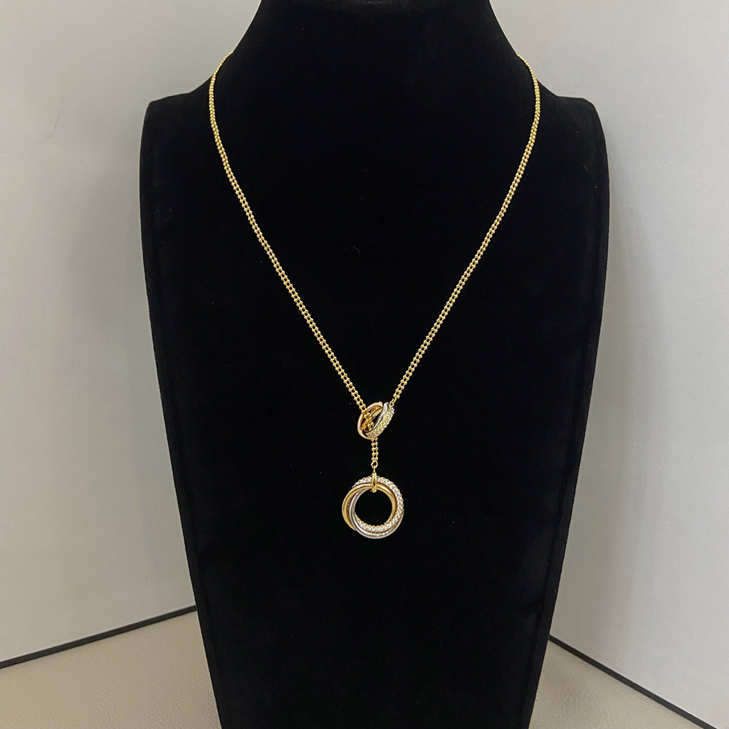 [Kaelin Vow]TRINITY DIAMONDS NECKLACE