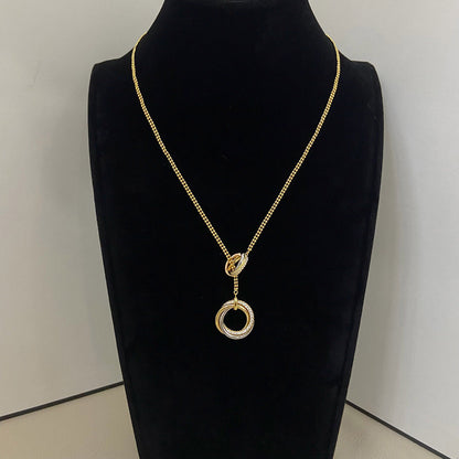 [Kaelin Vow]TRINITY DIAMONDS NECKLACE