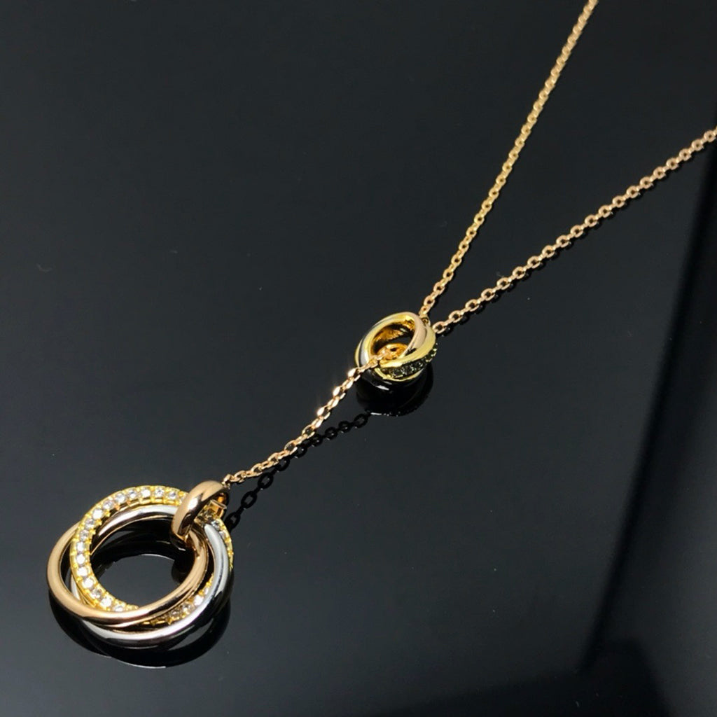 [Kaelin Vow]TRINITY DIAMONDS NECKLACE